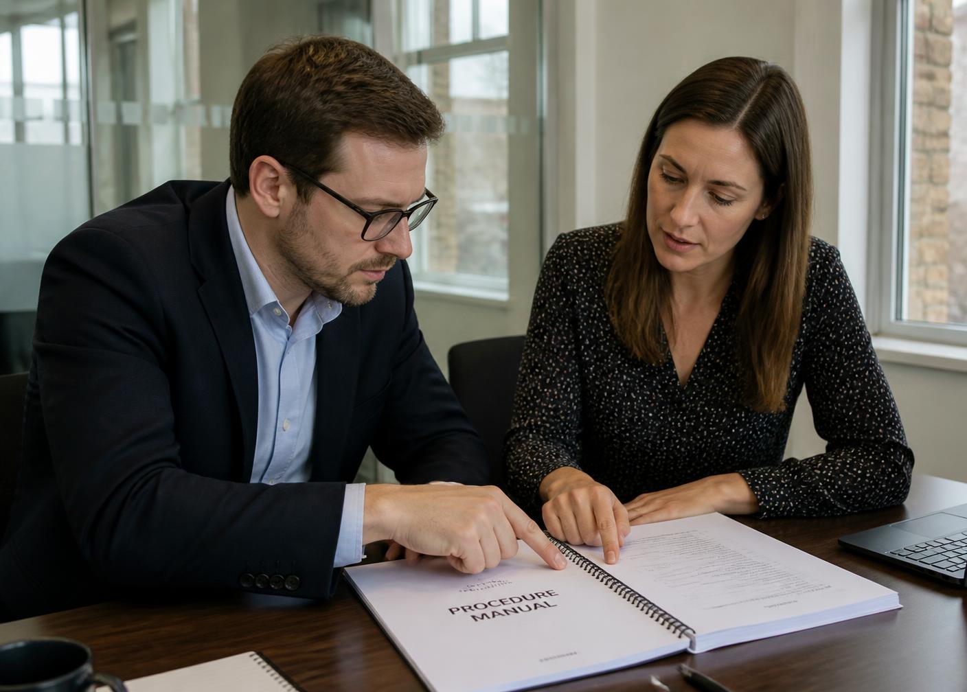 An ISO consultant working through integrated management system processes with a client team